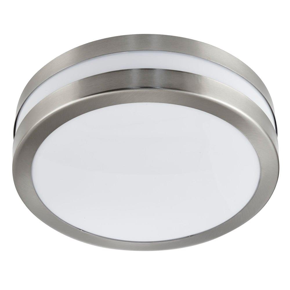 Newmark Outdoor & Porch Silver 2 Light Flush - 28cm image 1