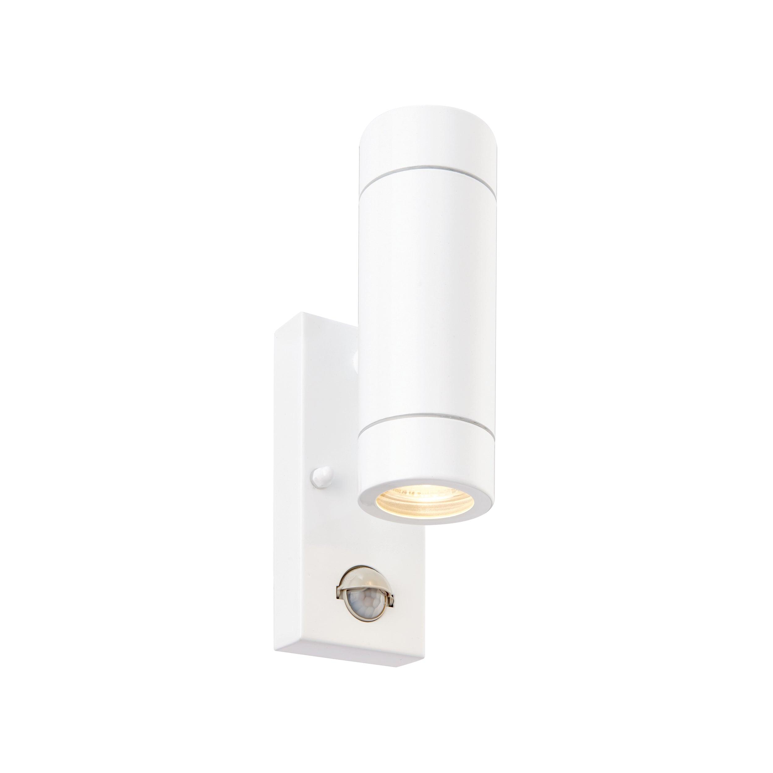 Palin PIR Sensor White Up & Down Outdoor Wall Light IP44 7W