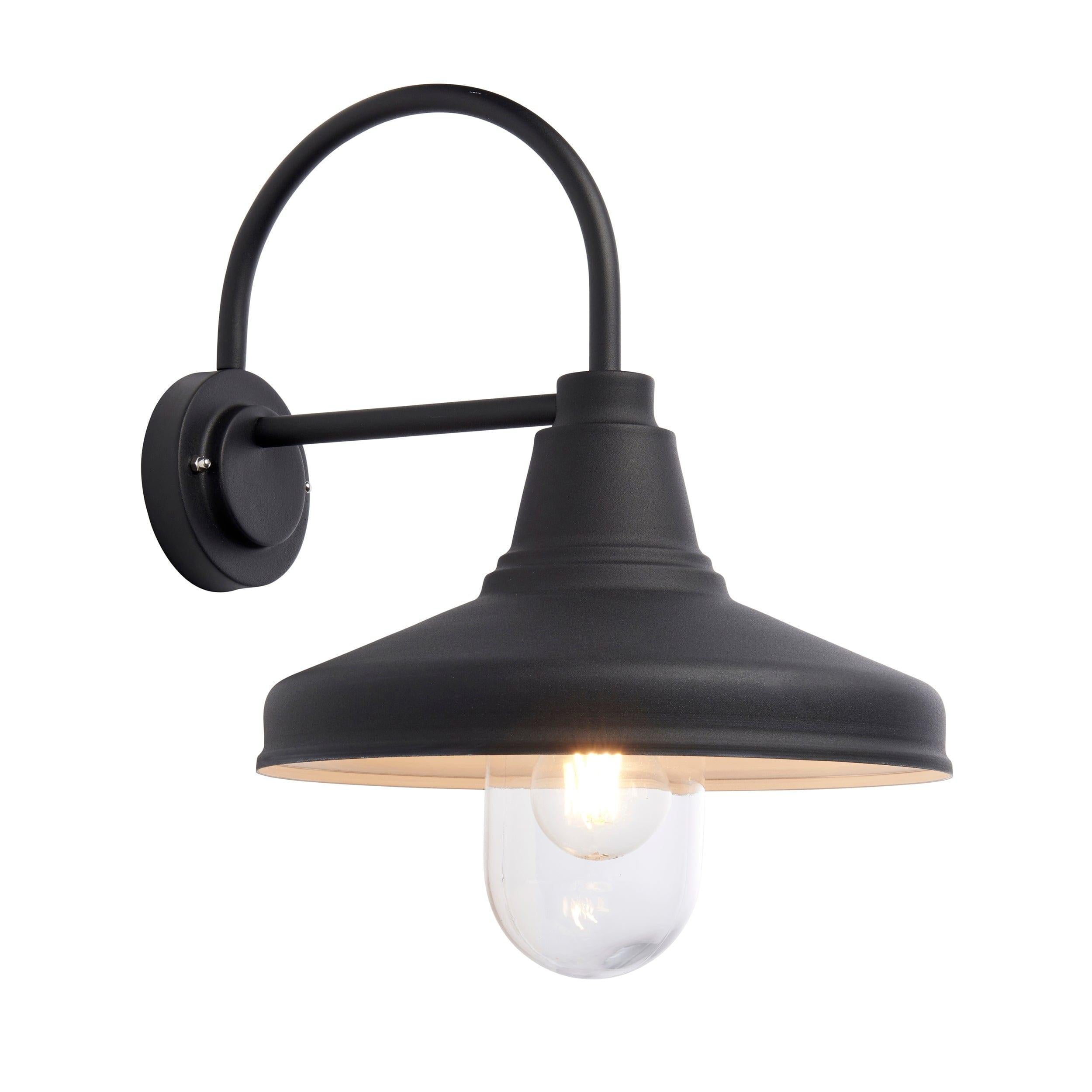 Endon Farmhouse Black Outdoor Wall Light