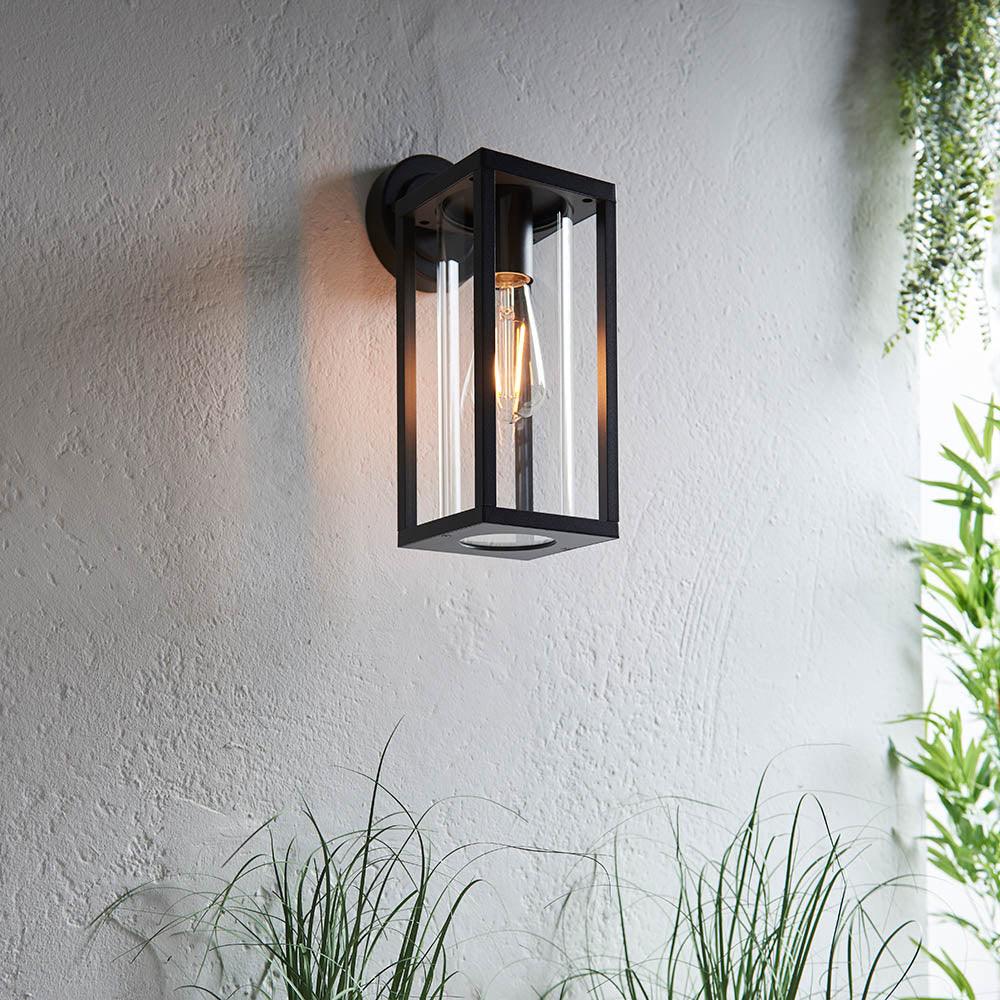 Endon Hamden Black Outdoor Wall Light