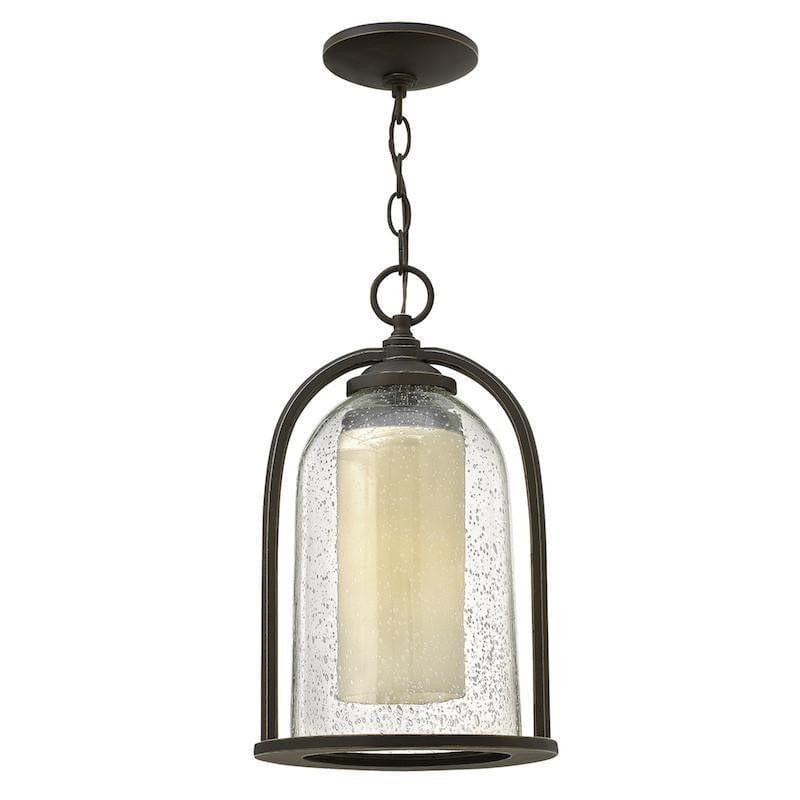 Elstead Quincy Oil Rubbed Bronze Finish Outdoor Pendant Lantern