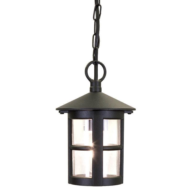 Elstead Hereford II Black Finish Outdoor Pendant Lantern