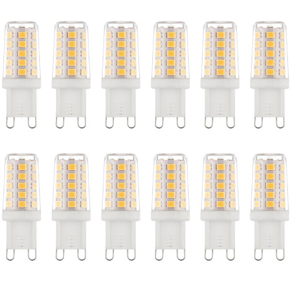 12 x G9 LED 2.3W Warm White Halogen (20W Equivalent)