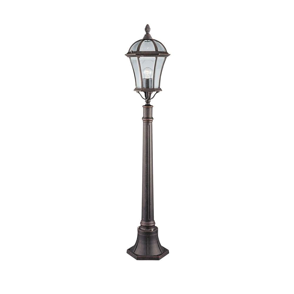 Searchlight Capri 1 Light Rustic Brown Outdoor Post Light