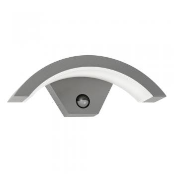 Oaks Lubon Silver Grey Finish Outdoor LED PIR Wall Light 174 SG by Oaks Outdoor Lighting