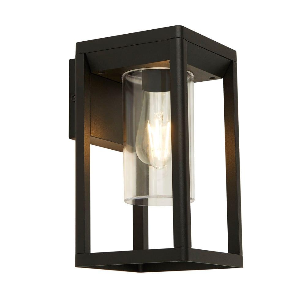 Searchlight Atlanta 1 Light Outdoor Black Wall Light Black