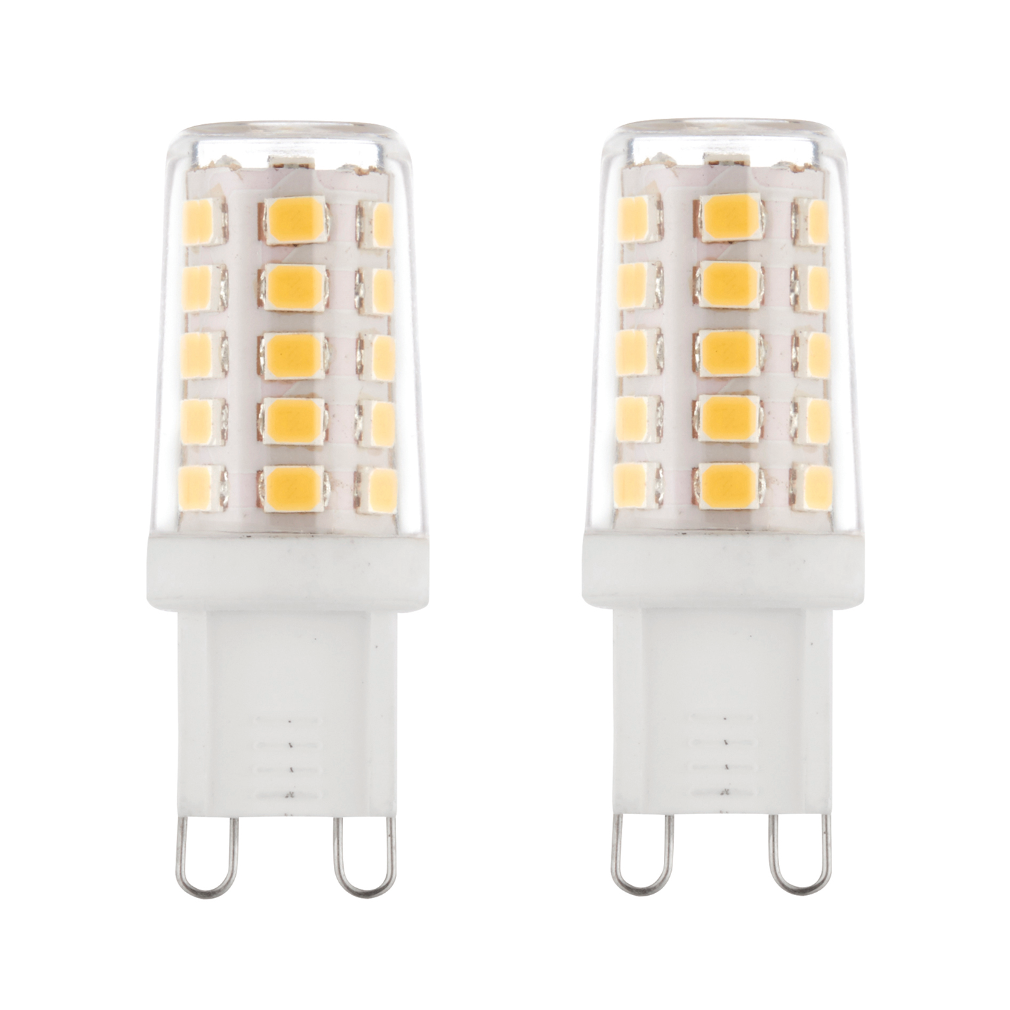 2 x G9 LED 2.3W Warm White Halogen (20W Equivalent)