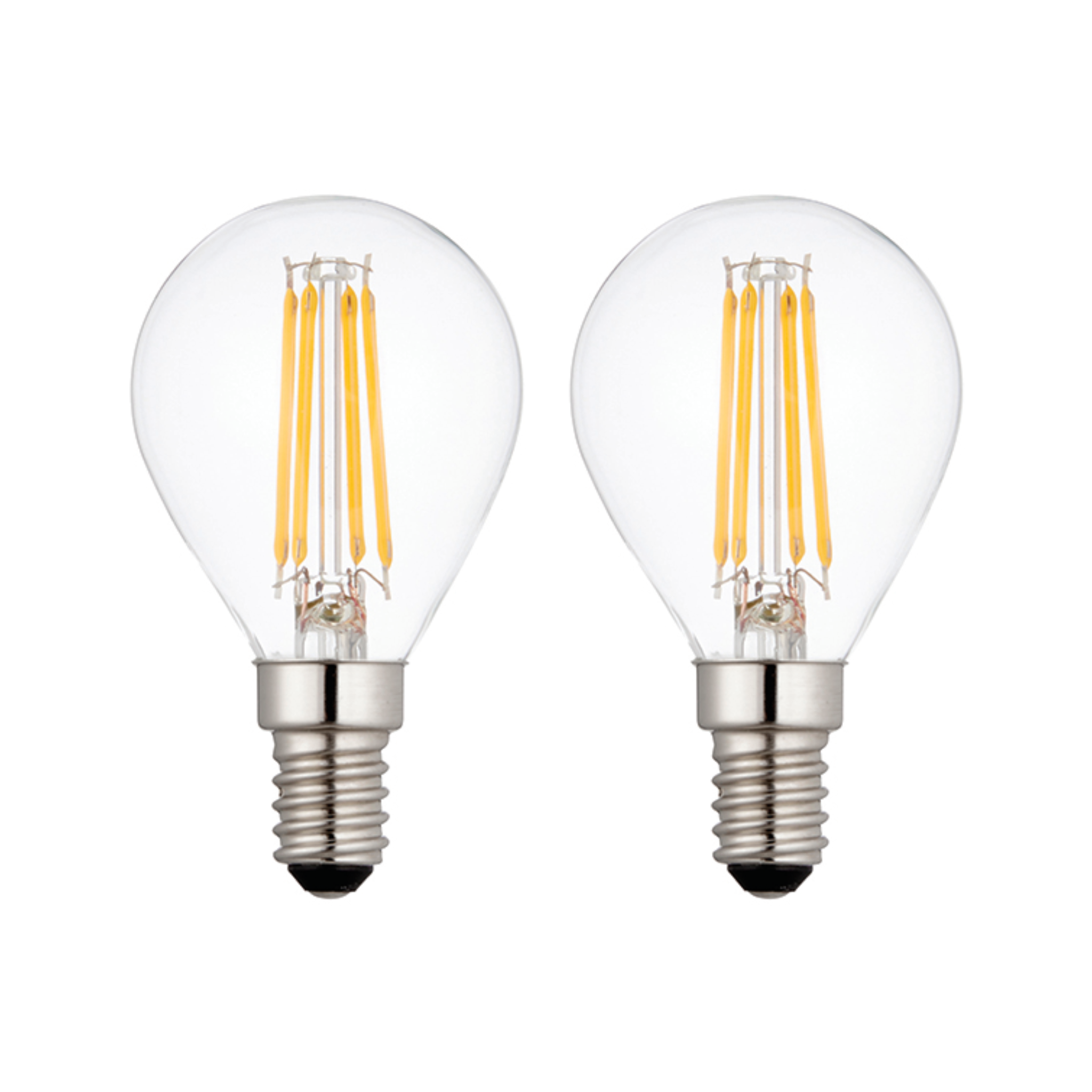 2 x E14 LED Filament Lamp/Bulb Dimmable 4W (40W Equivalent)