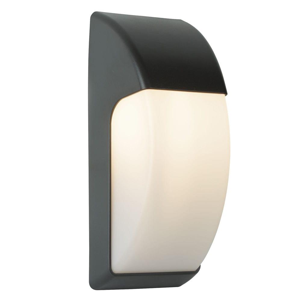 Coastal LED Outdoor 1 Light Dark Grey Crescent Wall Light