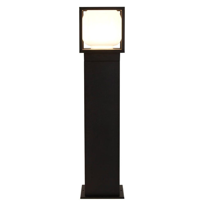 Searchlight Athens Outdoor 1 Light LED Black Post Light