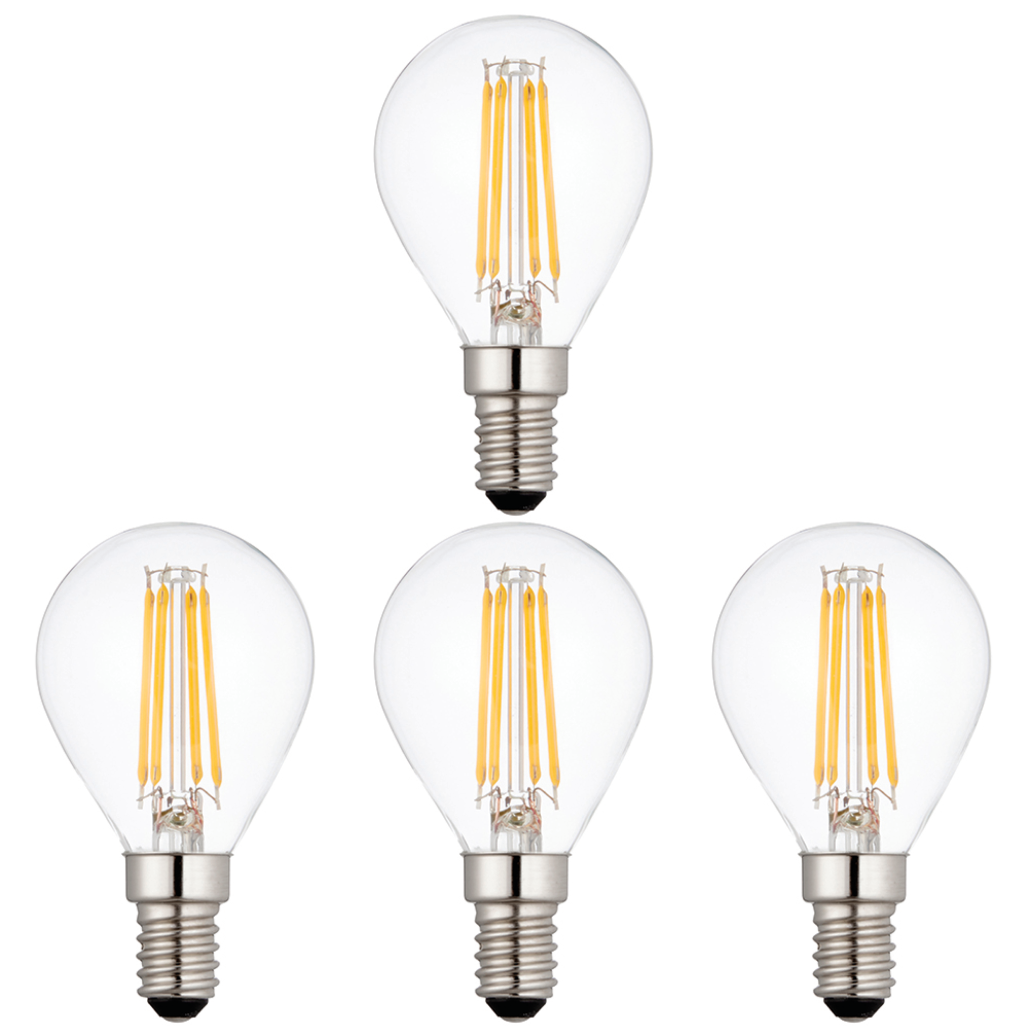 4 x E14 LED Lamp/Bulb Dimmable 4W (40W Equivalent)