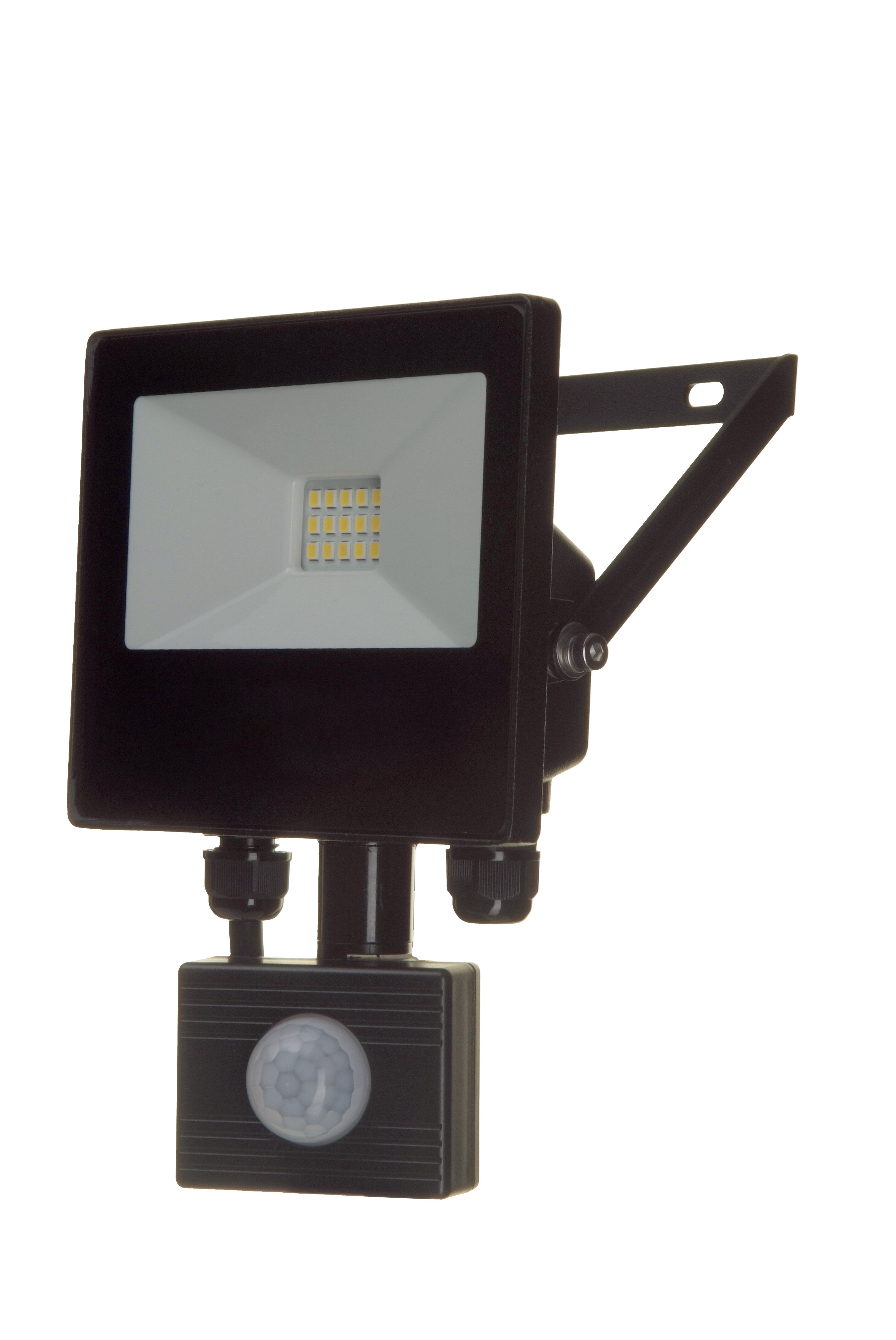 Lutec Tec10 PIR IP65 Black LED Flood Light - Low Glare 7800902012