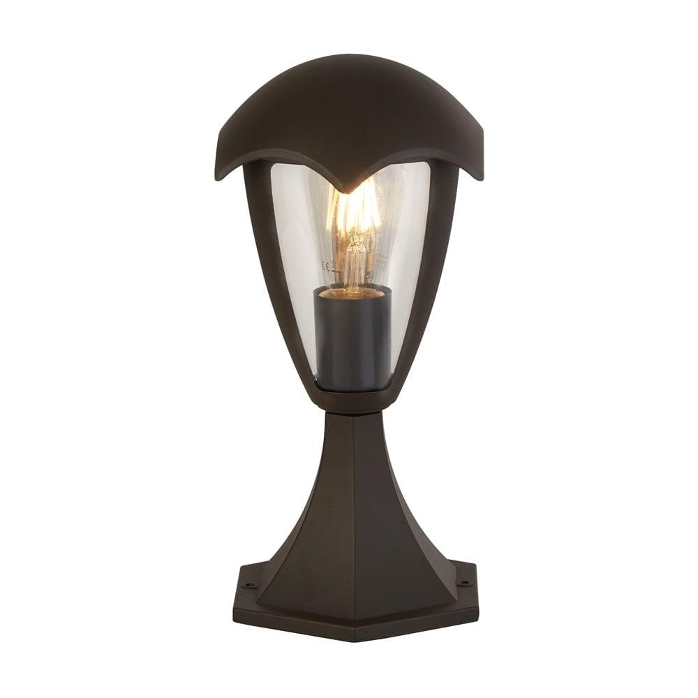 Searchlight Bluebell Dark Grey Outdoor 1 Light Pedestal