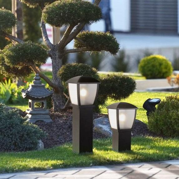 Seattle Black Outdoor Post 45cm Height - Searchlight