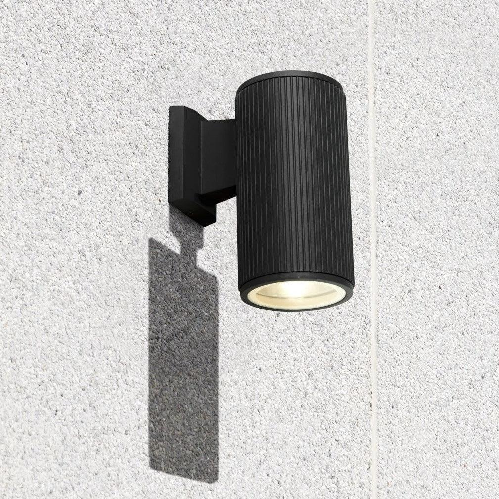 Hamburg Outdoor 1 Light Black Wall/Porch Down Light Searchlight