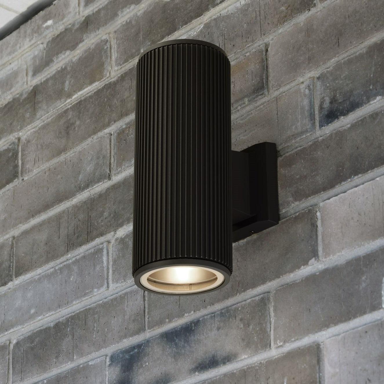 Hamburg Outdoor 1 Light Black Wall/Porch Up/Down Light