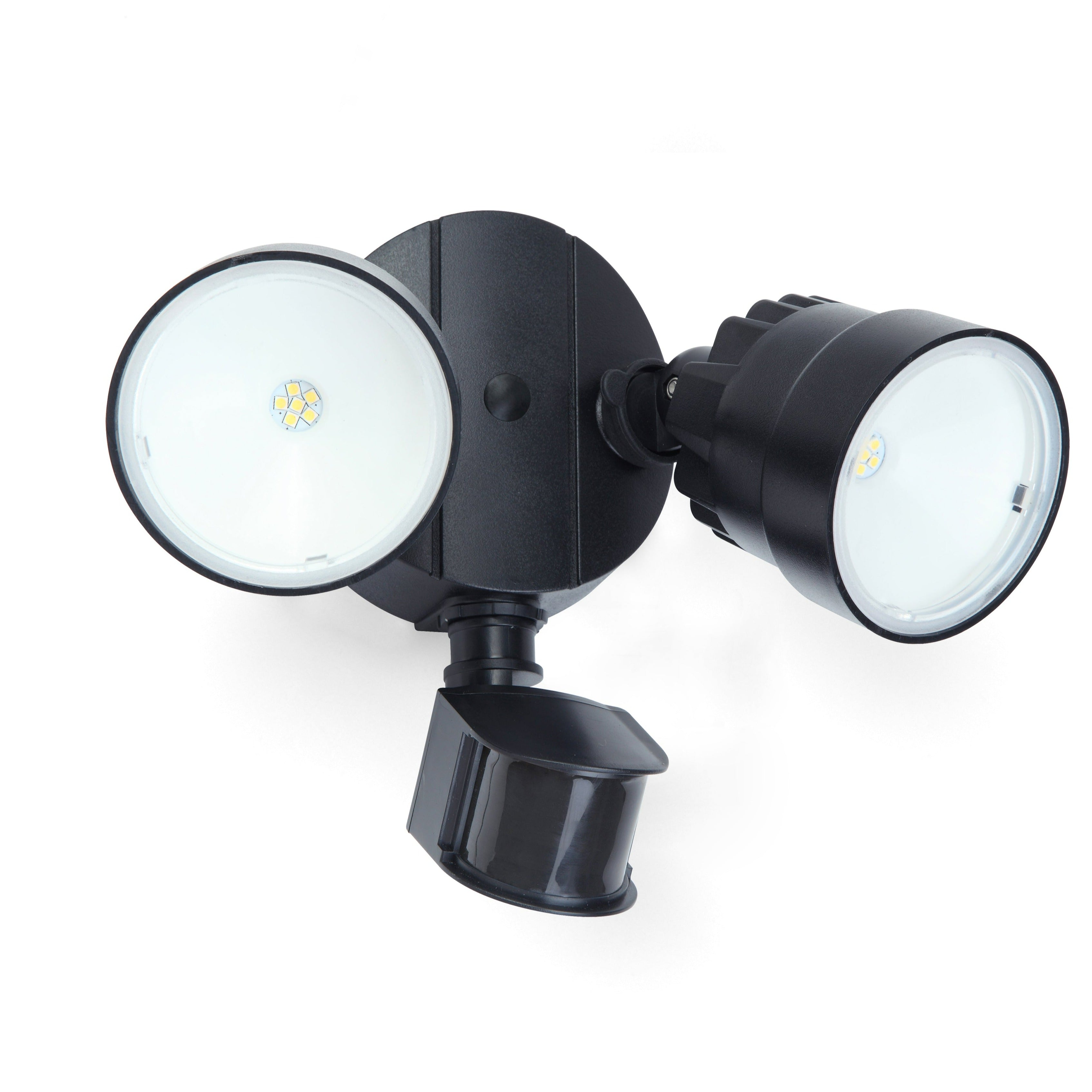 Buy Lutec Shrimp 2 Twin PIR LED Spotlight In Black