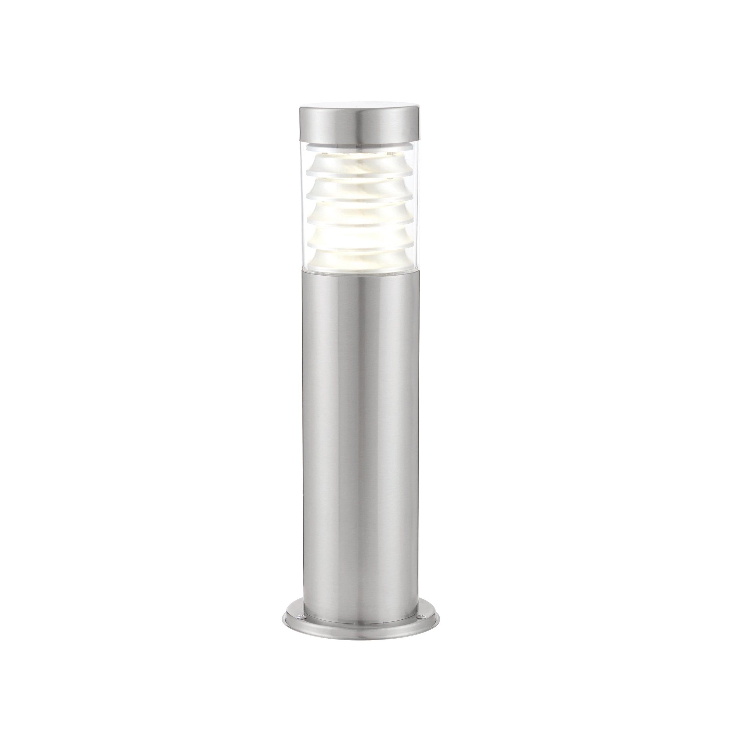 Equinox LED 1 Light Brushed Stainless Steel Outdoor Lamppost