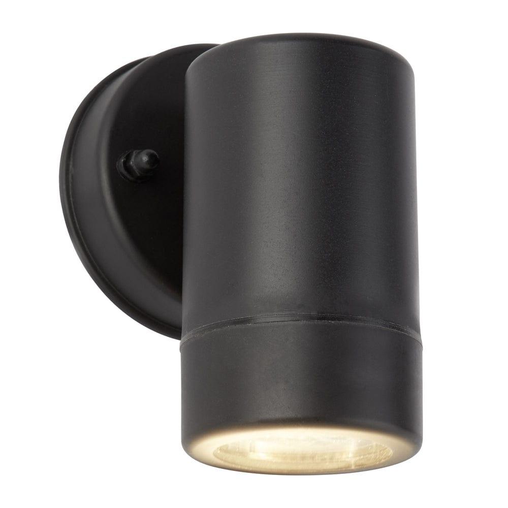 Coastal LED Outdoor 1 Light Cylinder Down Black Wall Light