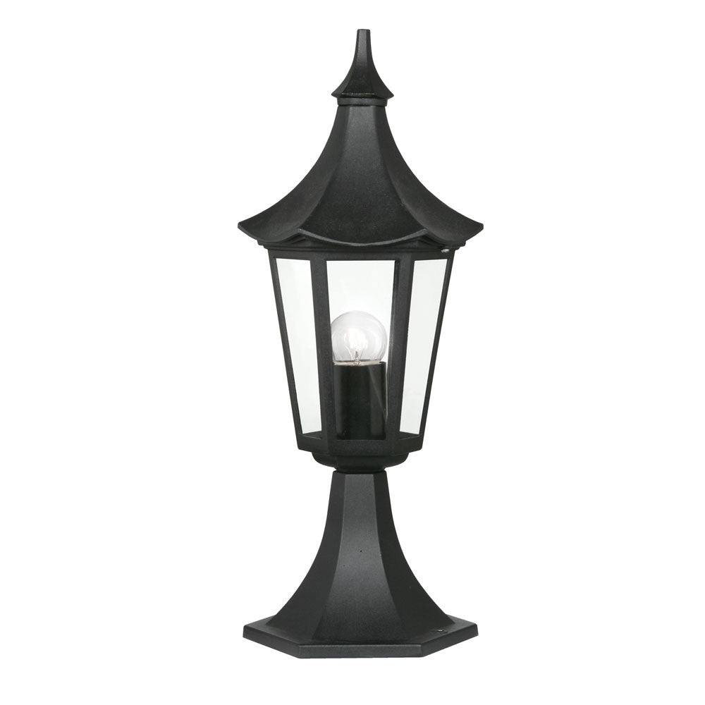 Oaks Witton Black Finish Outdoor Pedestal Light 811 PED BK by Oaks Outdoor Lighting