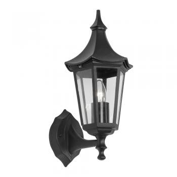 Oaks Witton Black Finish Outdoor Uplighter Wall Light 811 UP BK by Oaks Outdoor Lighting