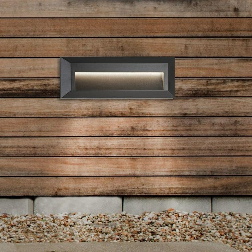 Ankle Outdoor 1 Light LED Dark Grey Slot Wall Light