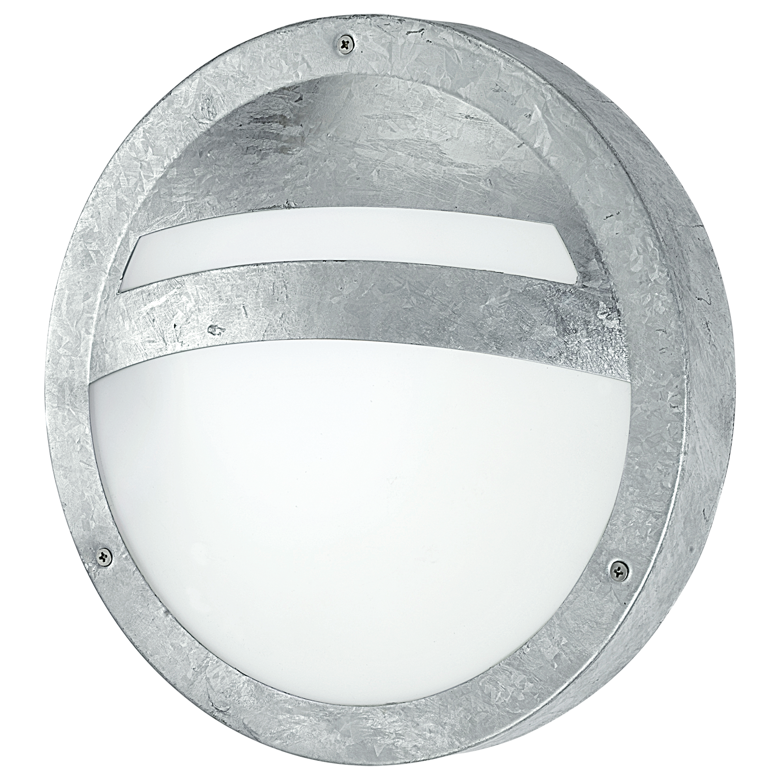 Eglo Sevilla Galvanised Steel Finish Outdoor Flush Ceiling/Wall Light 88119