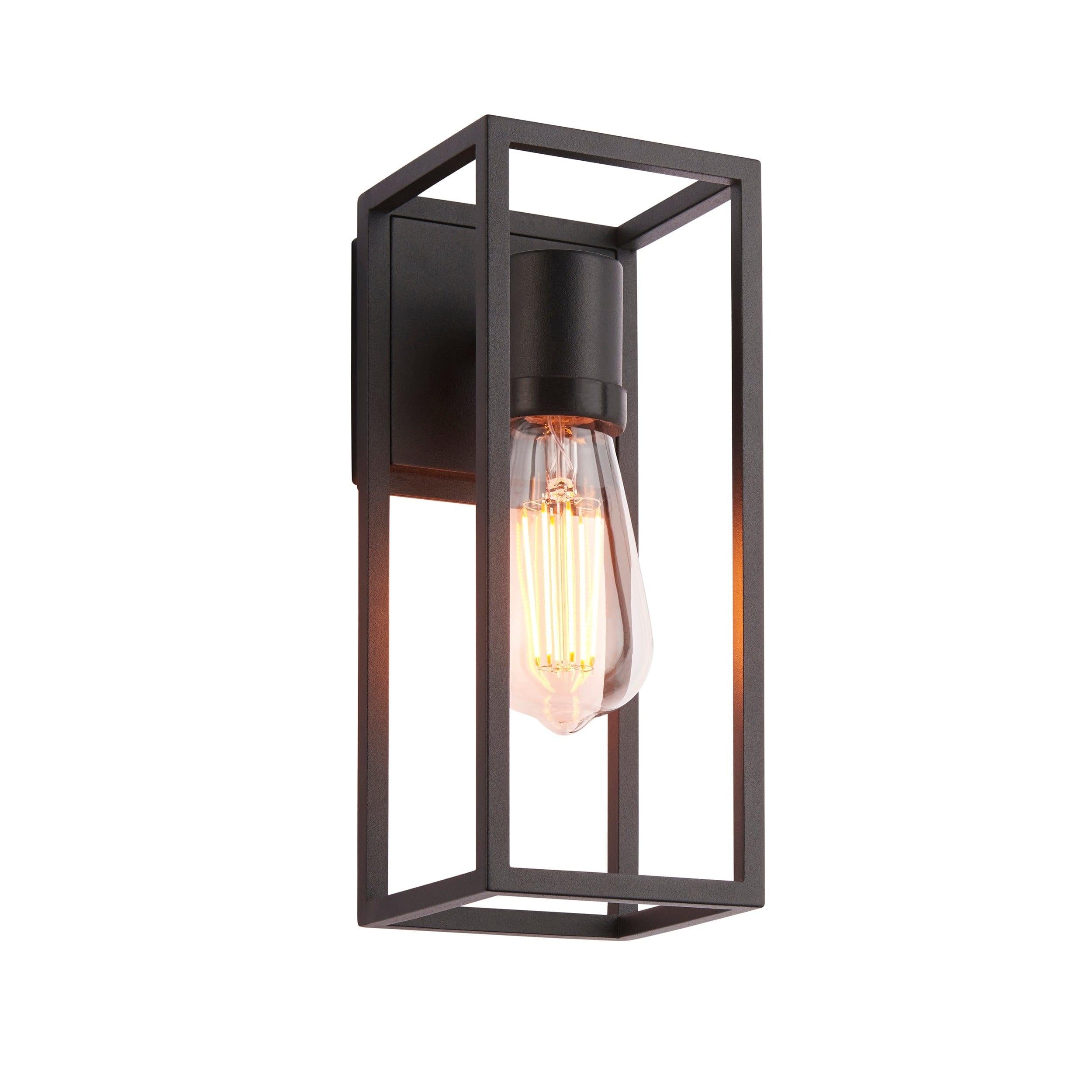 Endon Herbert Black Outdoor Wall Light