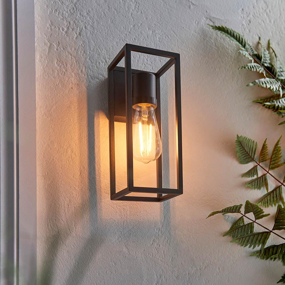 Endon Herbert Black Outdoor Wall Light