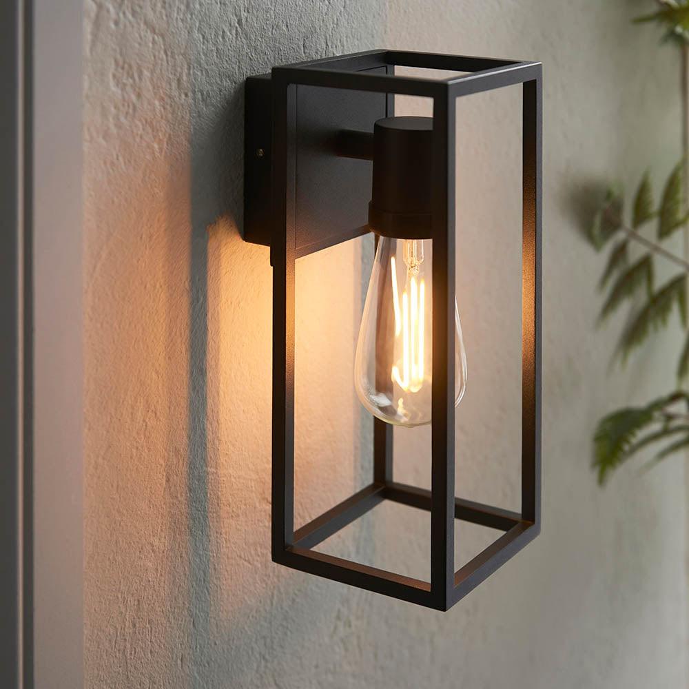 Endon Herbert Black Outdoor Wall Light