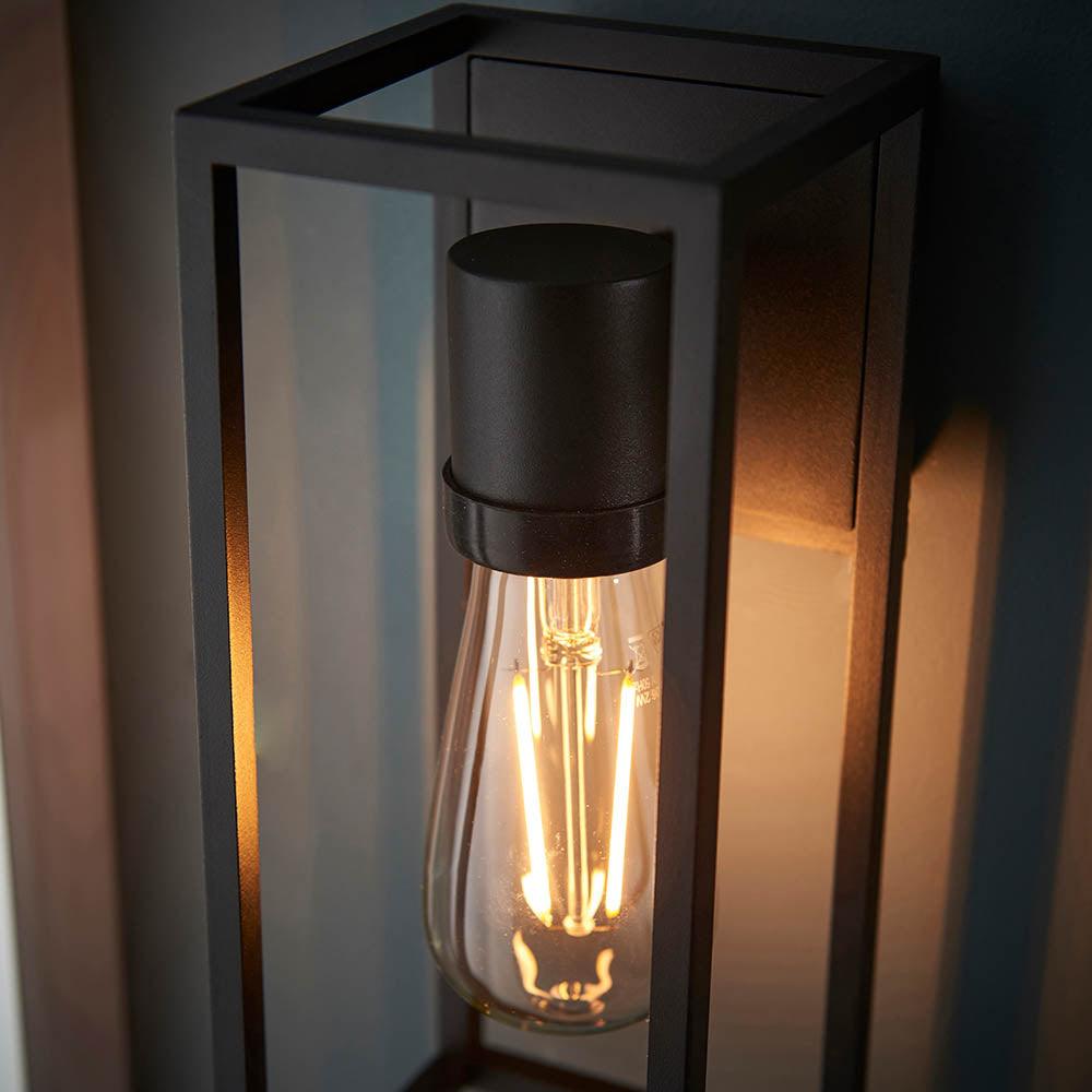 Endon Herbert Black Outdoor Wall Light