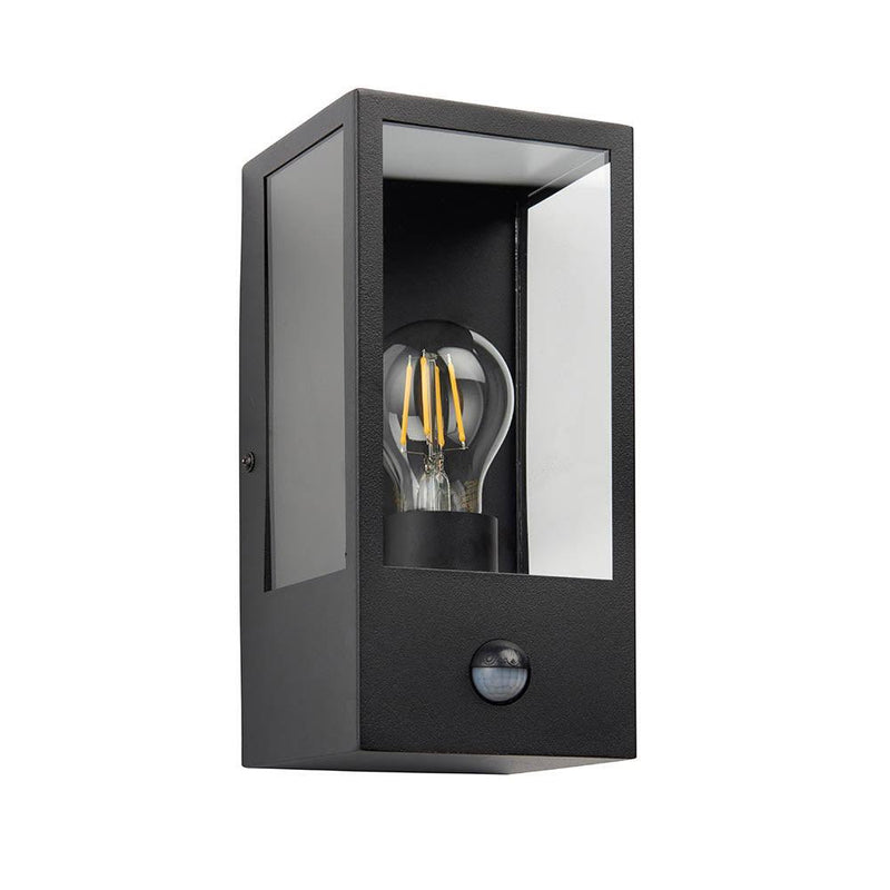 Endon Oxford Black Outdoor Wall Light With PIR Sensor