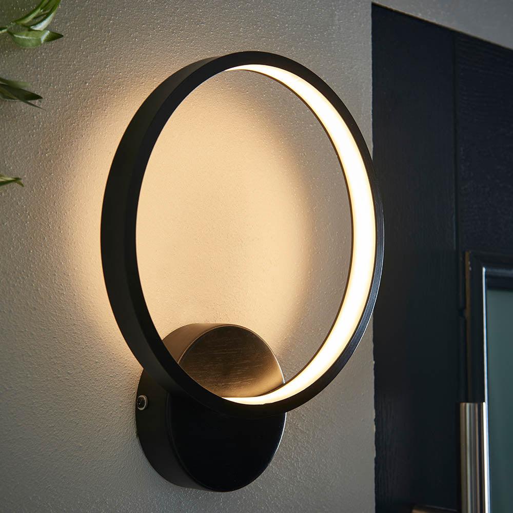 Endon Kieron Black Outdoor Wall Light