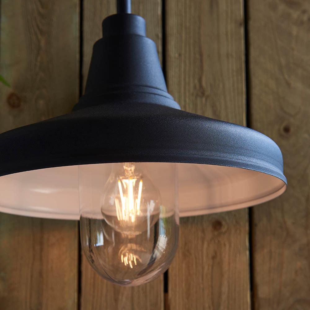 Endon Farmhouse Black Outdoor Wall Light