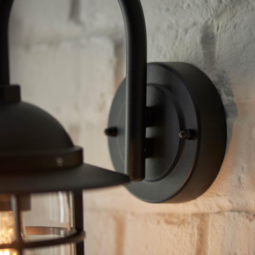 Endon Port Black Outdoor Wall Light