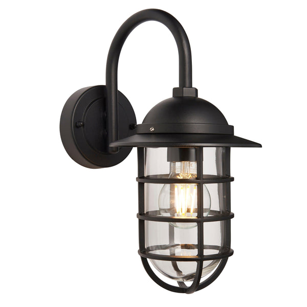 Endon Port Black Outdoor Wall Light