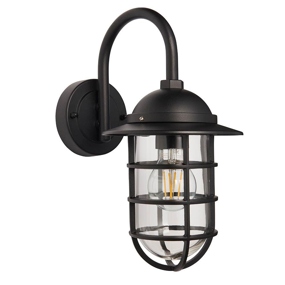 Endon Port Black Outdoor Wall Light