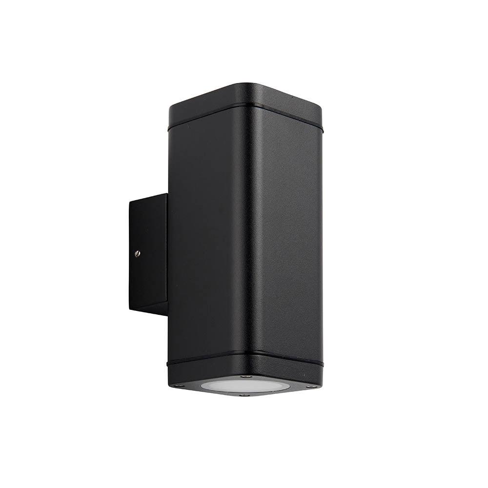 Endon Milton Black Outdoor Up & Down Wall Light