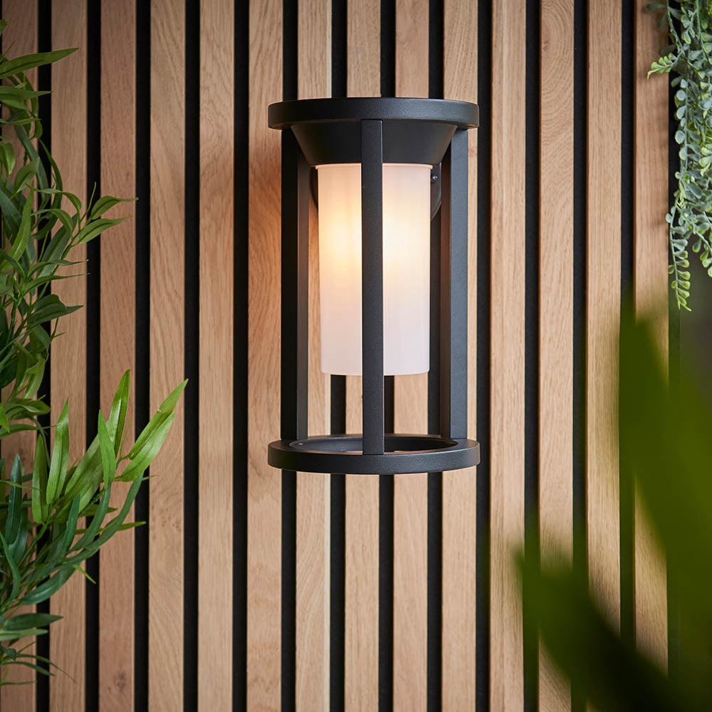 Endon Braden Black Outdoor Wall Light