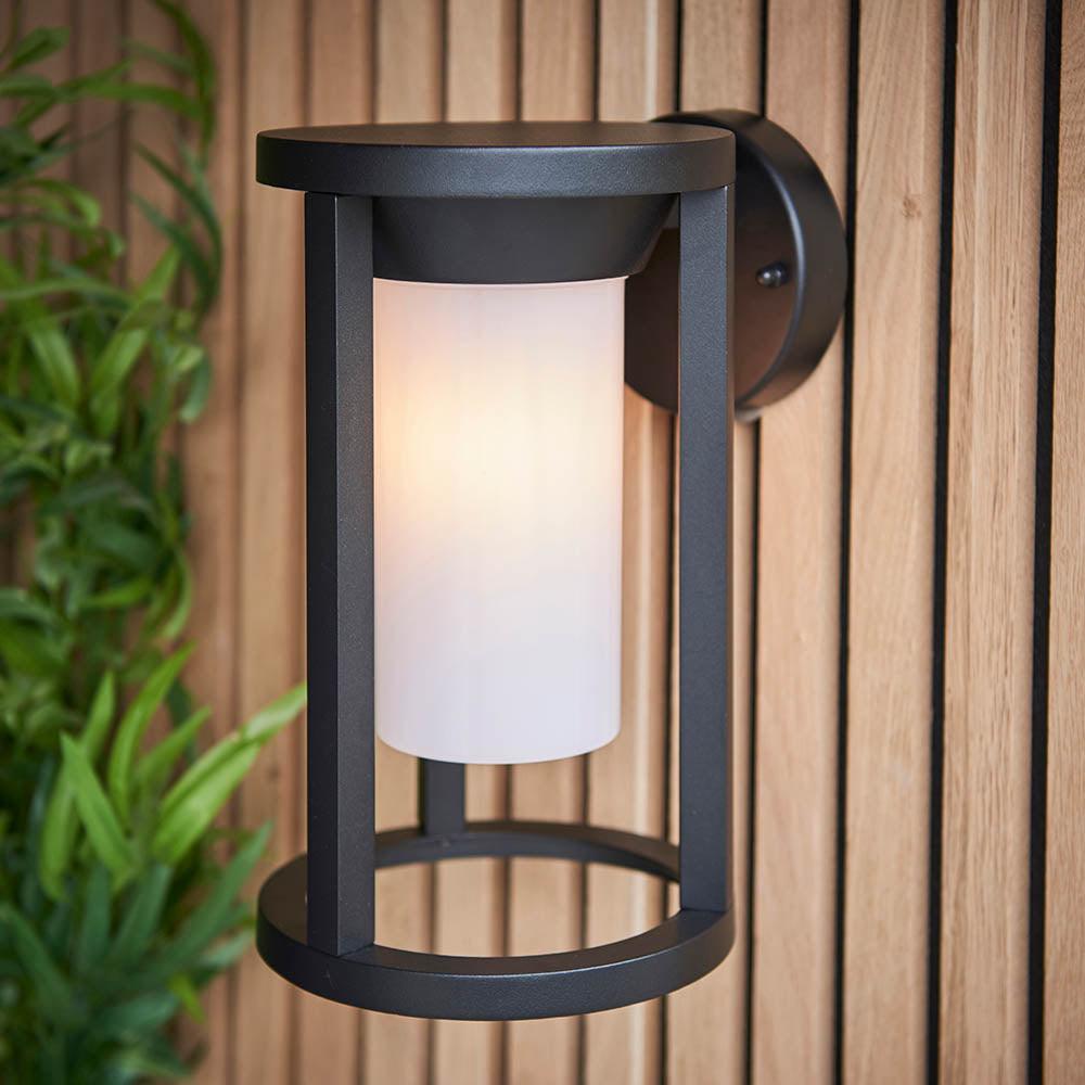 Endon Braden Black Outdoor Wall Light