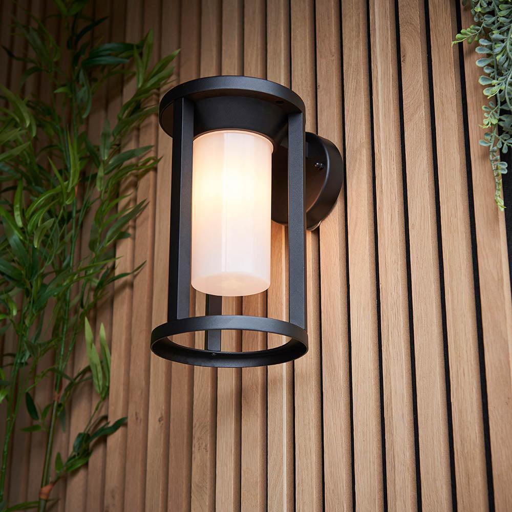 Endon Braden Black Outdoor Wall Light