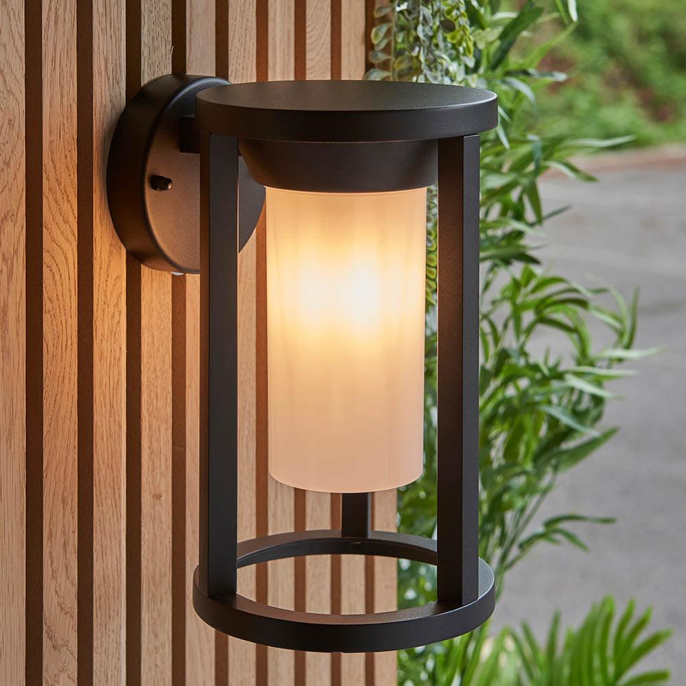 Endon Braden Black Outdoor Wall Light