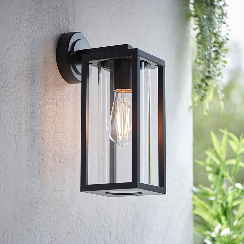 Endon Hamden Black Outdoor Wall Light