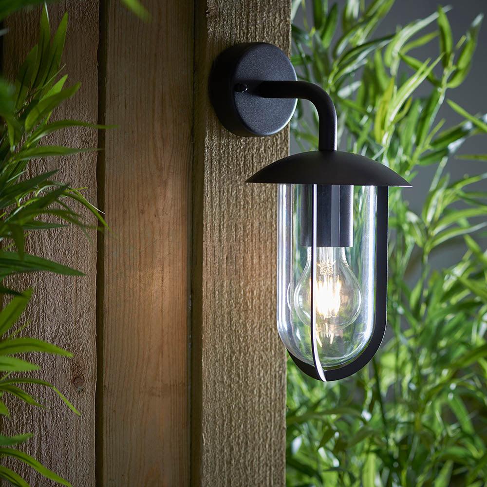 Endon Quinn Black Outdoor Wall Light