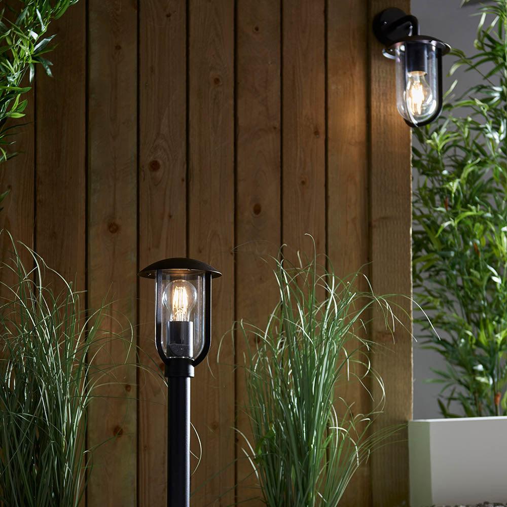 Endon Quinn Black Outdoor Wall Light