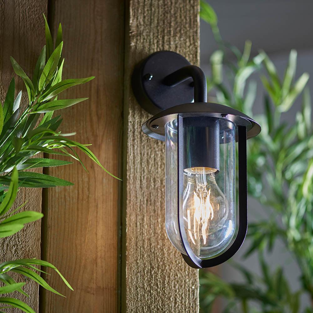 Endon Quinn Black Outdoor Wall Light