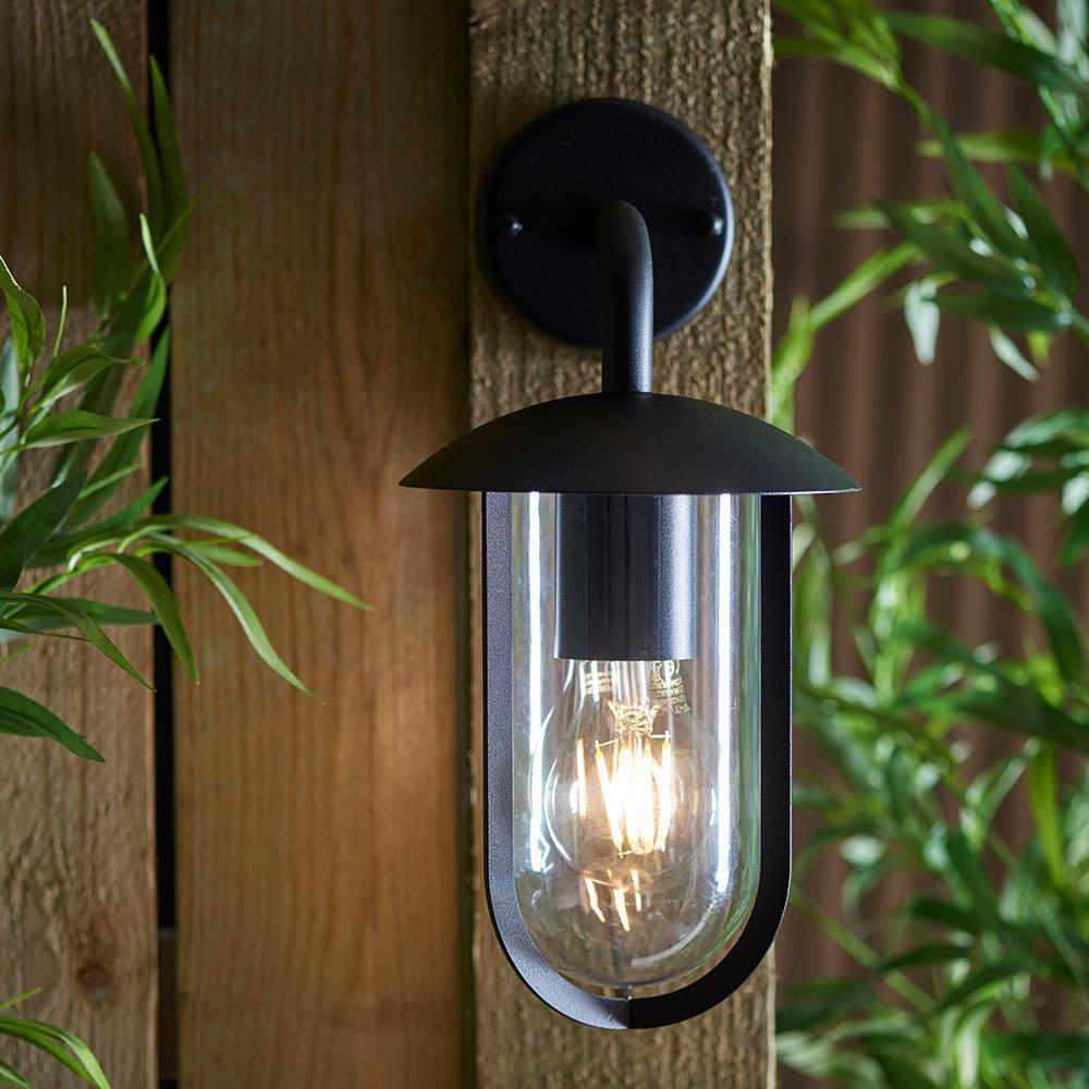 Endon Quinn Black Outdoor Wall Light