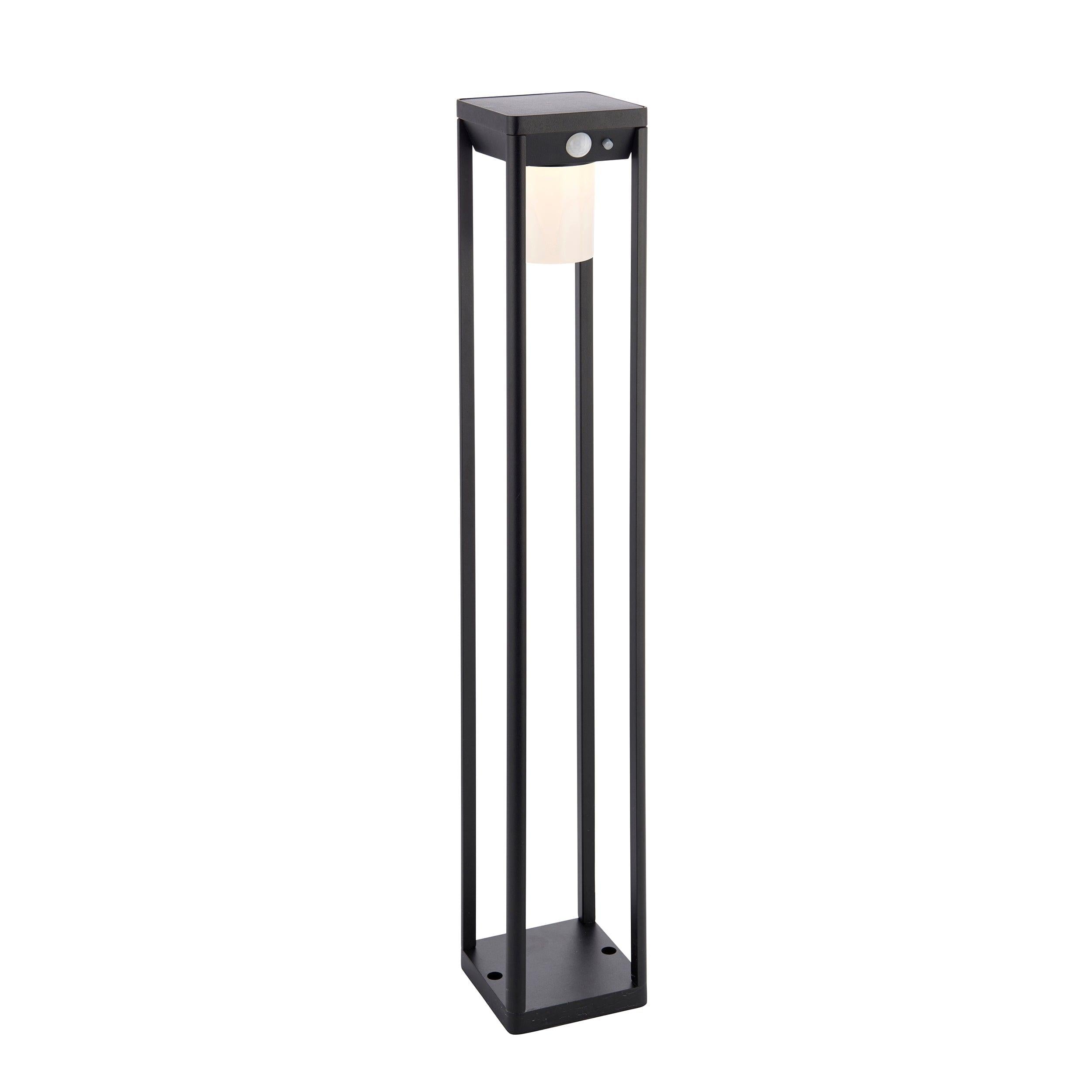 Hallam 1 Light Solar Powered Black Outdoor Bollard 96930