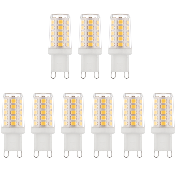 9 x G9 LED 2.3W Warm White Halogen (20W Equivalent)