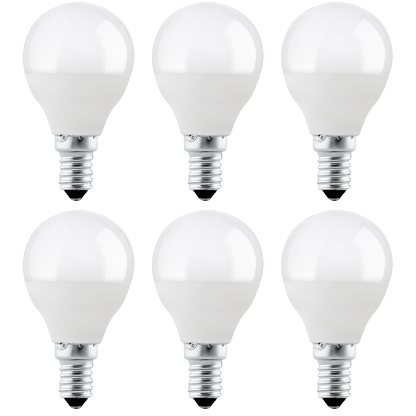 6 x E14 LED Lamp/Bulb Dimmable 4W (40W Equivalent)